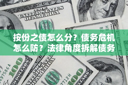 北京按份之债怎么分？债务危机怎么防？法律角度拆解债务分配与风险自保指南