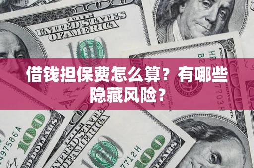 北京借钱担保费怎么算？有哪些隐藏风险？