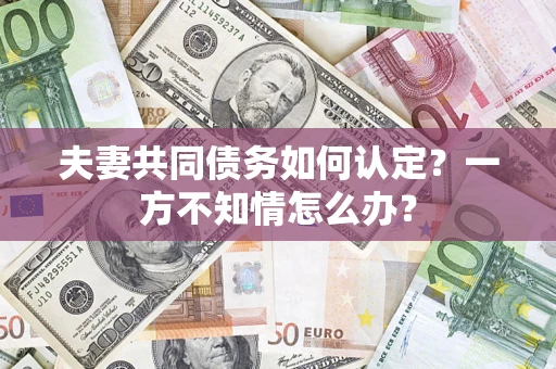北京夫妻共同债务如何认定？一方不知情怎么办？
