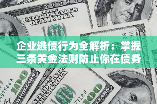 北京企业逃债行为全解析：掌握三条黄金法则防止你在债务乱局中“踩雷”