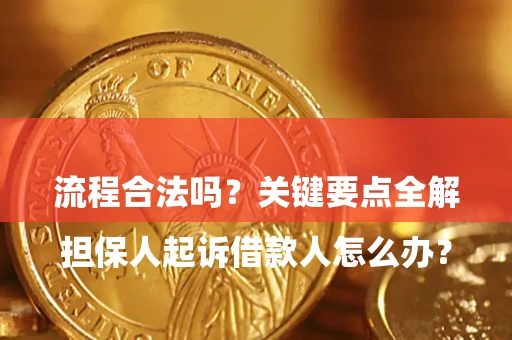 北京

担保人起诉借款人怎么办？流程合法吗？关键要点全解析